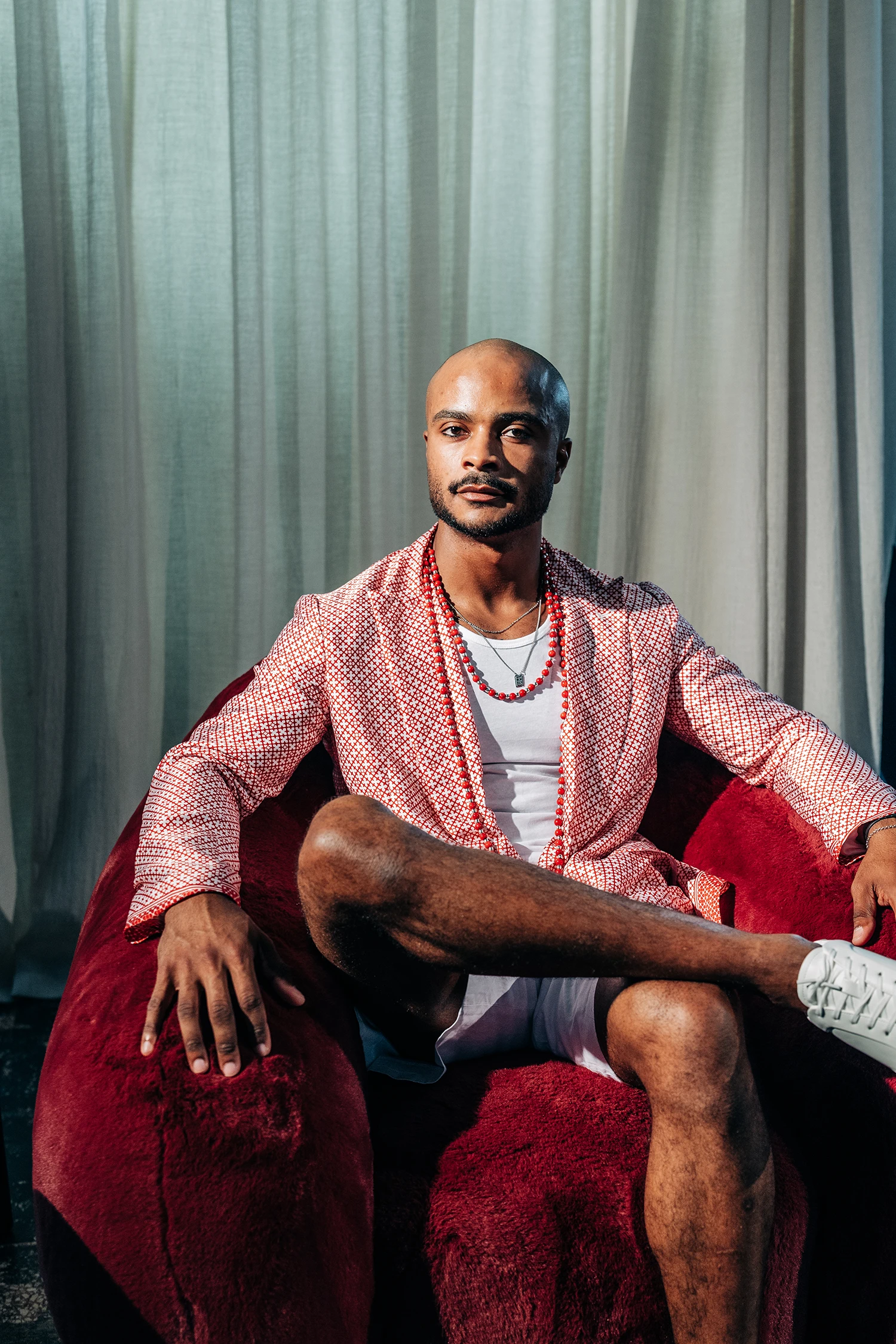 Blazer SB1, em estampado padrão NG. Realxed fit