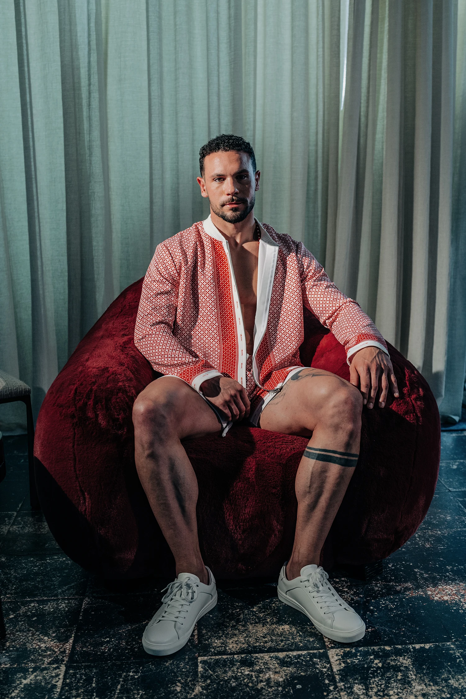 Calção pijama,em estampado padrão NG.Realxed fit
